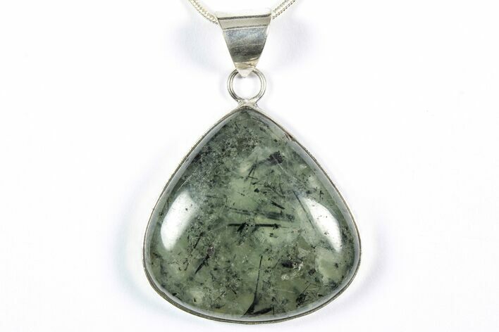 Epidote In Prehnite Pendant (Necklace) #346418